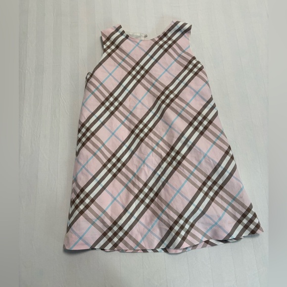 Burberry London Girls Pink Nova Check Dress – Size 4Y (4T)